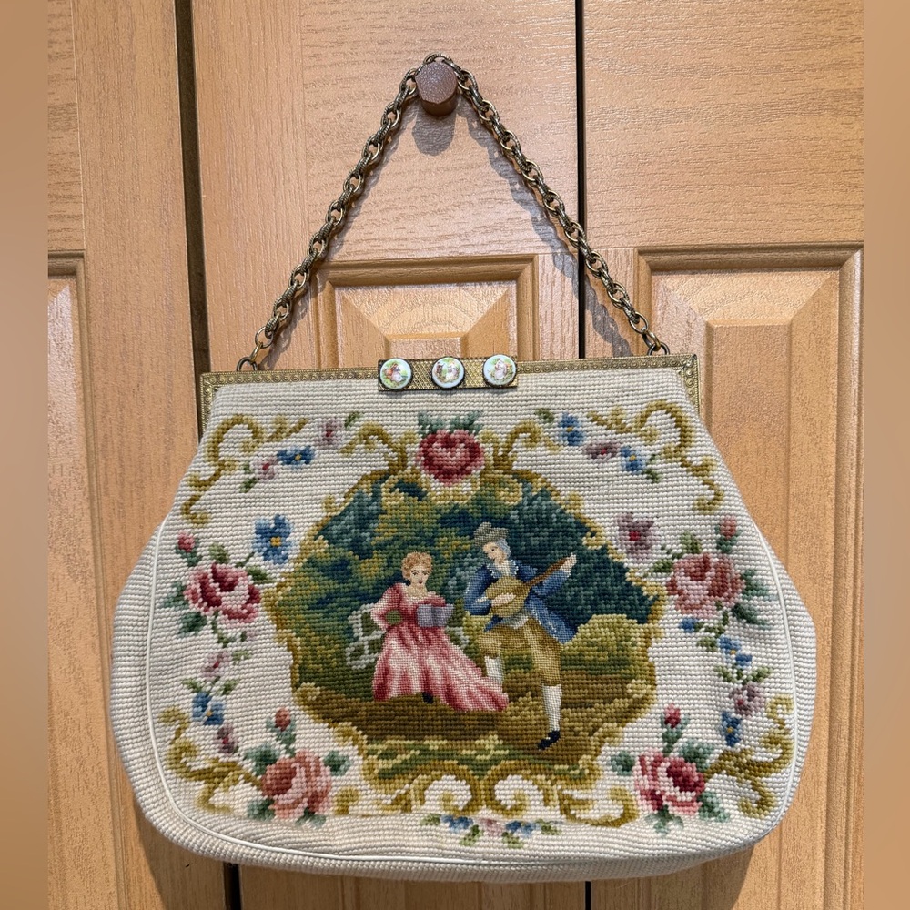 Vintage Needlepoint Tapestry handbag
